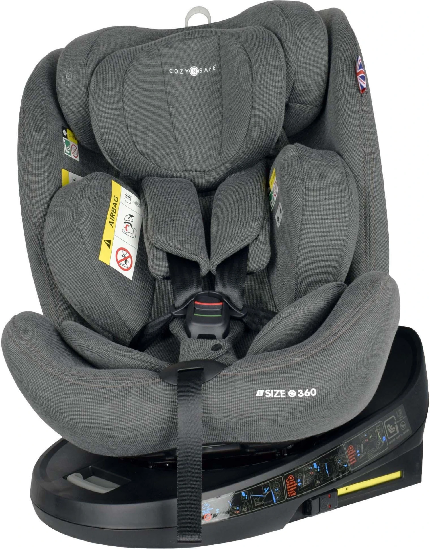 Cozy N Safe Apollo 360° I-Size 40-150cm Car Seat - Moon Grey 4 Cozy N Safe Apollo 360° I-Size 40-150cm Car Seat - Moon Grey - Image 2