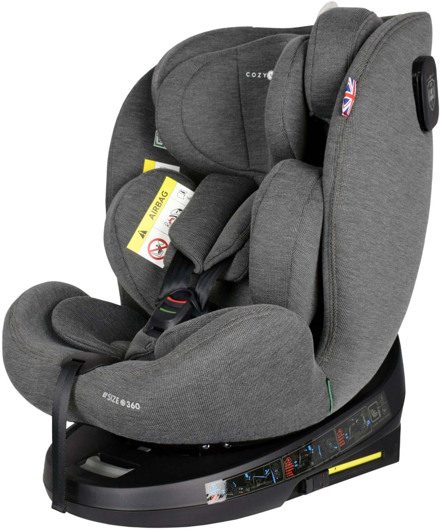 Cozy N Safe Apollo 360° I-Size 40-150cm Car Seat - Moon Grey 5 Cozy N Safe Apollo 360° I-Size 40-150cm Car Seat - Moon Grey - Image 3