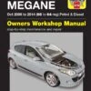 Haynes Renault Megane Petrol & Diesel (08-14) Manual -Auto Parts Store 157481