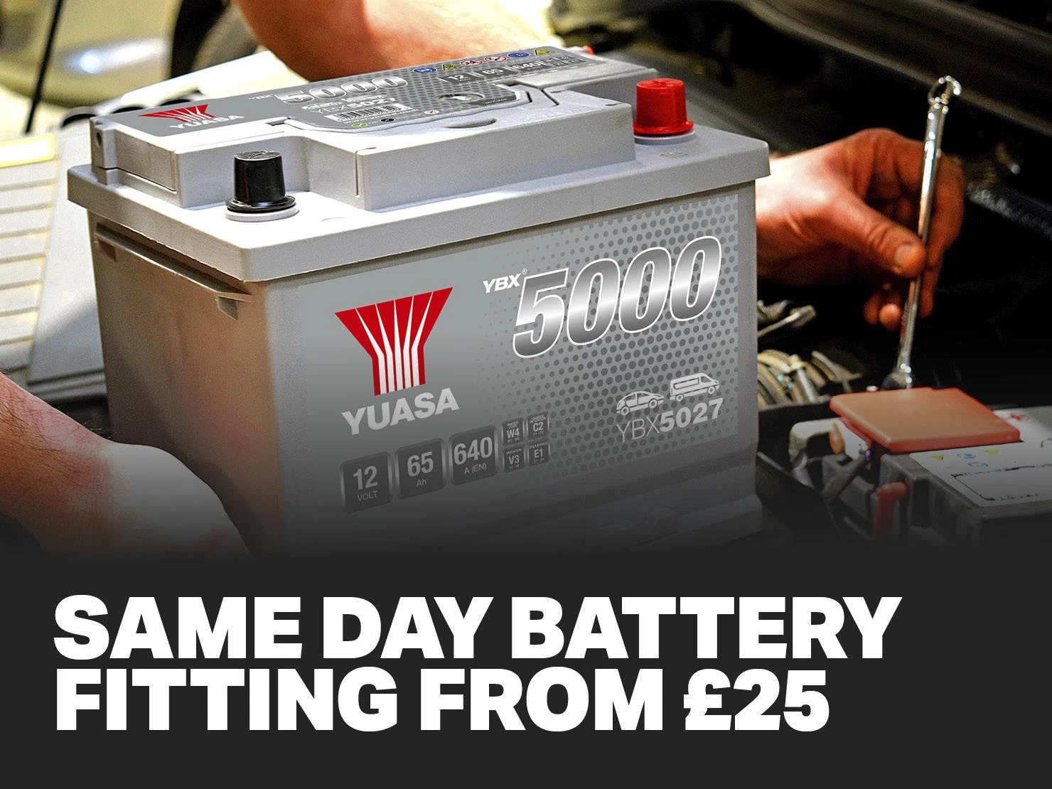 Yuasa Halfords HSB013/HSB027 Lead Acid 12V Car Battery 5 Year Guarantee 4 Yuasa Halfords HSB013/HSB027 Lead Acid 12V Car Battery 5 Year Guarantee - Image 2