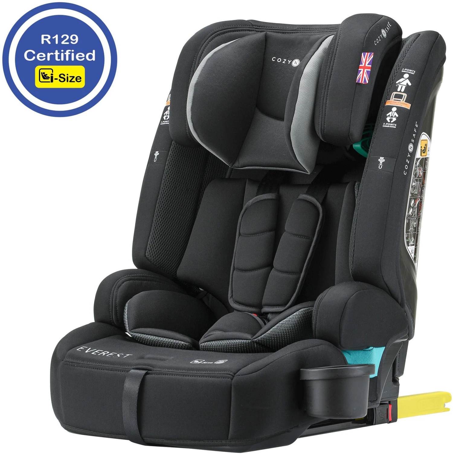 The Cozy N Safe Everest I-Size 76cm-150cm Car Seat 3 The Cozy N Safe Everest I-Size 76cm-150cm Car Seat