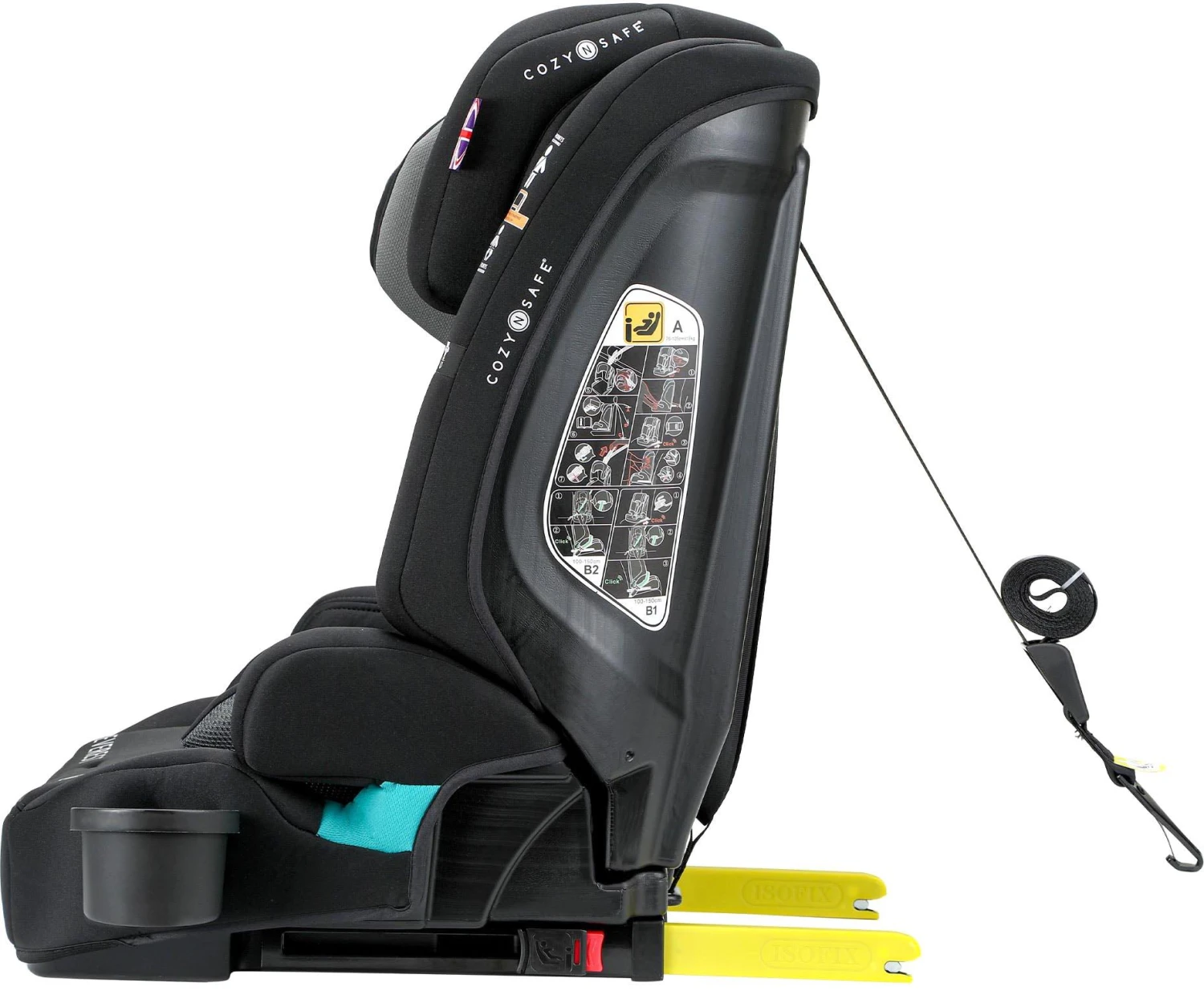 The Cozy N Safe Everest I-Size 76cm-150cm Car Seat 8 The Cozy N Safe Everest I-Size 76cm-150cm Car Seat - Image 6