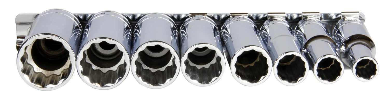 Halfords Advanced 8 Piece Deep Socket Rail 3/8" 4 Halfords Advanced 8 Piece Deep Socket Rail 3/8" - Image 2