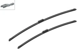 Bosch A120S Wiper Blades - Front Pair -Auto Parts Store 168827b