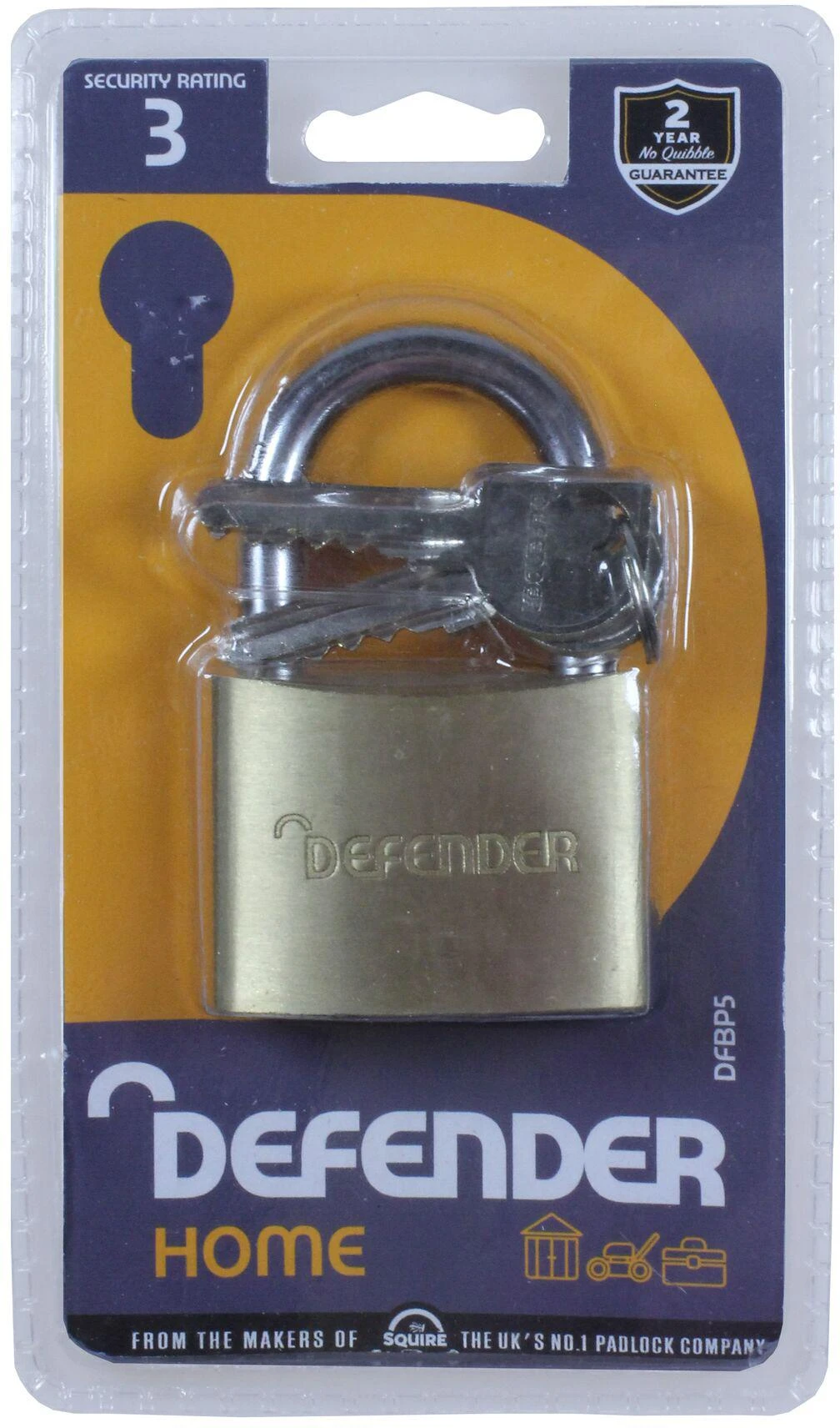 Squire 50mm Brass Padlock 4 Squire 50mm Brass Padlock - Image 2