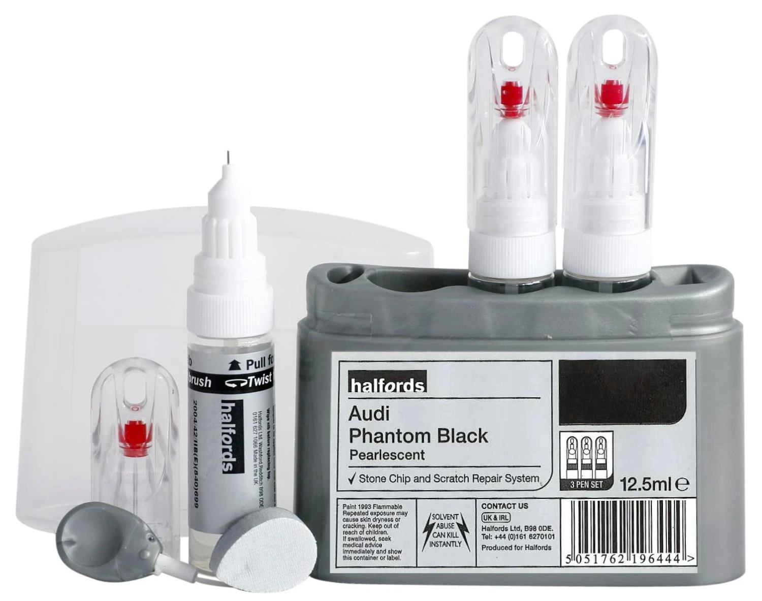 Halfords Audi Audi Phantom Black Scratch & Chip Repair Kit 3 Halfords Audi Audi Phantom Black Scratch & Chip Repair Kit