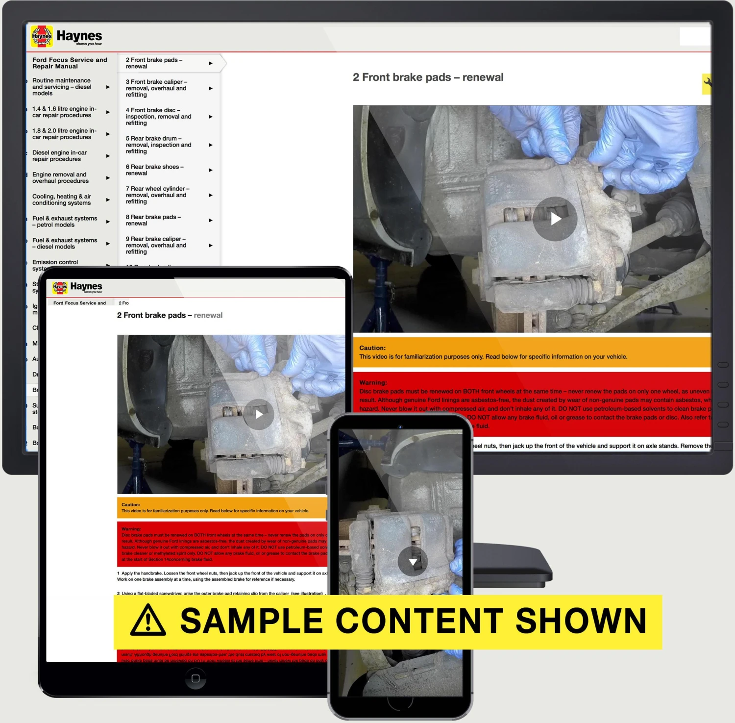 Haynes Online Manual Ford Focus 2005-11 - 1 Year 4 Haynes Online Manual Ford Focus 2005-11 - 1 Year - Image 2