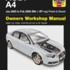 Haynes Audi A4 Petrol & Diesel Manual -Auto Parts Store 243936