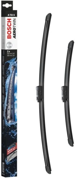 Bosch A721S Wiper Blades - Front Pair -Auto Parts Store 261245a