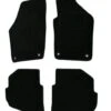 Halfords Advanced Fully Tailored Black Car Mats For VW Polo Mk4 04-09 With Oval Fixing Clips -Auto Parts Store 274519