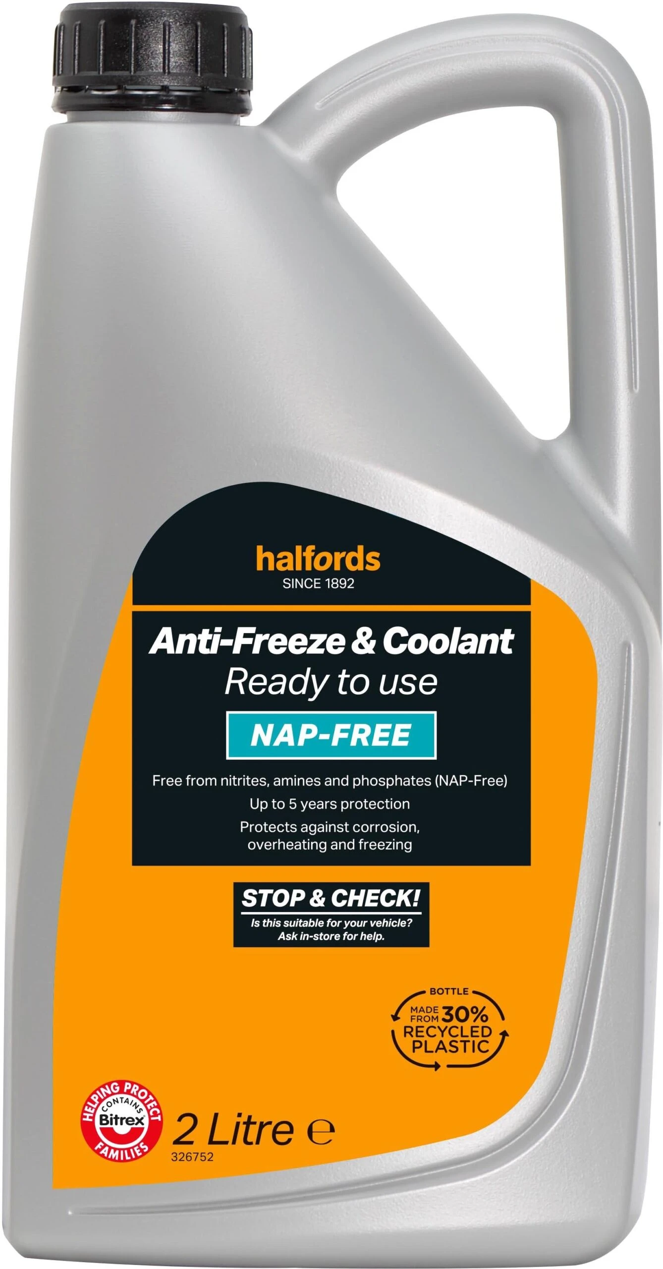 Halfords NAP-Free Hybrid Anti-Freeze And Coolant Ready Mixed - 2L 3 Halfords NAP-Free Hybrid Anti-Freeze And Coolant Ready Mixed - 2L
