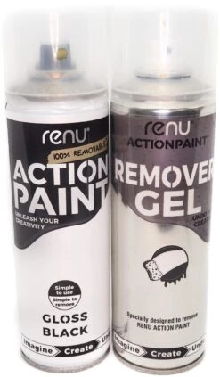 Renu Action Paint PRO Pack Gloss Black -Auto Parts Store 285254b