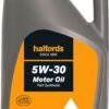 Halfords 5W30 Part Synthetic Oil 1 - 2 Litres 2 Halfords 5W30 Part Synthetic Oil 1 - 2 Litres -Auto Parts Store 285262