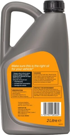 Halfords 5W30 Part Synthetic Oil 1 - 2 Litres -Auto Parts Store 285262a