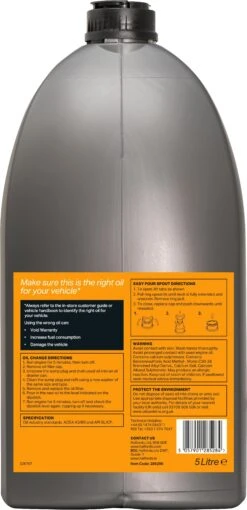 Halfords 15W40 Part Synthetic Oil 2 - 5 Litres 5 Halfords 15W40 Part Synthetic Oil 2 - 5 Litres -Auto Parts Store 285286a