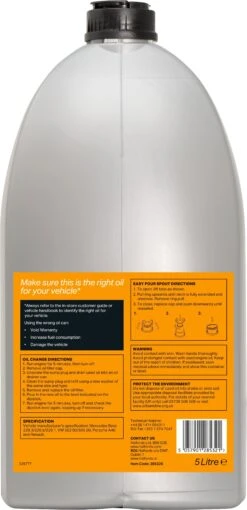 Halfords 5W40 Fully Synthetic Oil 4 - 5 Litres 5 Halfords 5W40 Fully Synthetic Oil 4 - 5 Litres -Auto Parts Store 285326a