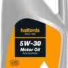 Halfords 5W30 Eco Fully Synthetic Oil 10 - 2 Litres -Auto Parts Store 285694