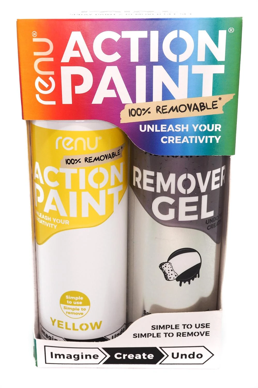Renu Action Paint PRO Pack Yellow 3 Renu Action Paint PRO Pack Yellow
