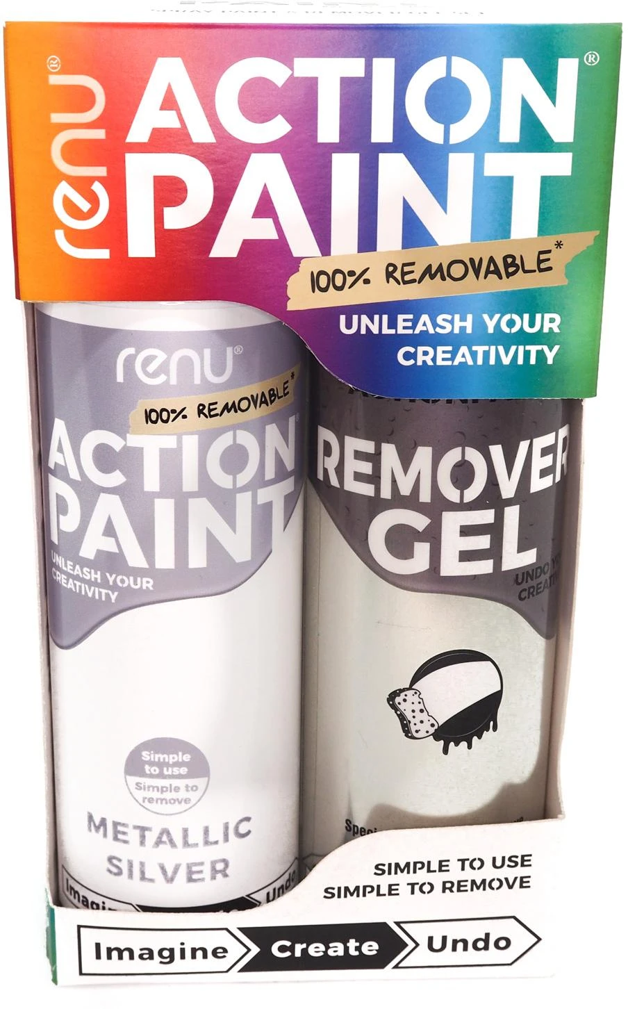Renu Action Paint PRO Pack Metallic Silver 3 Renu Action Paint PRO Pack Metallic Silver
