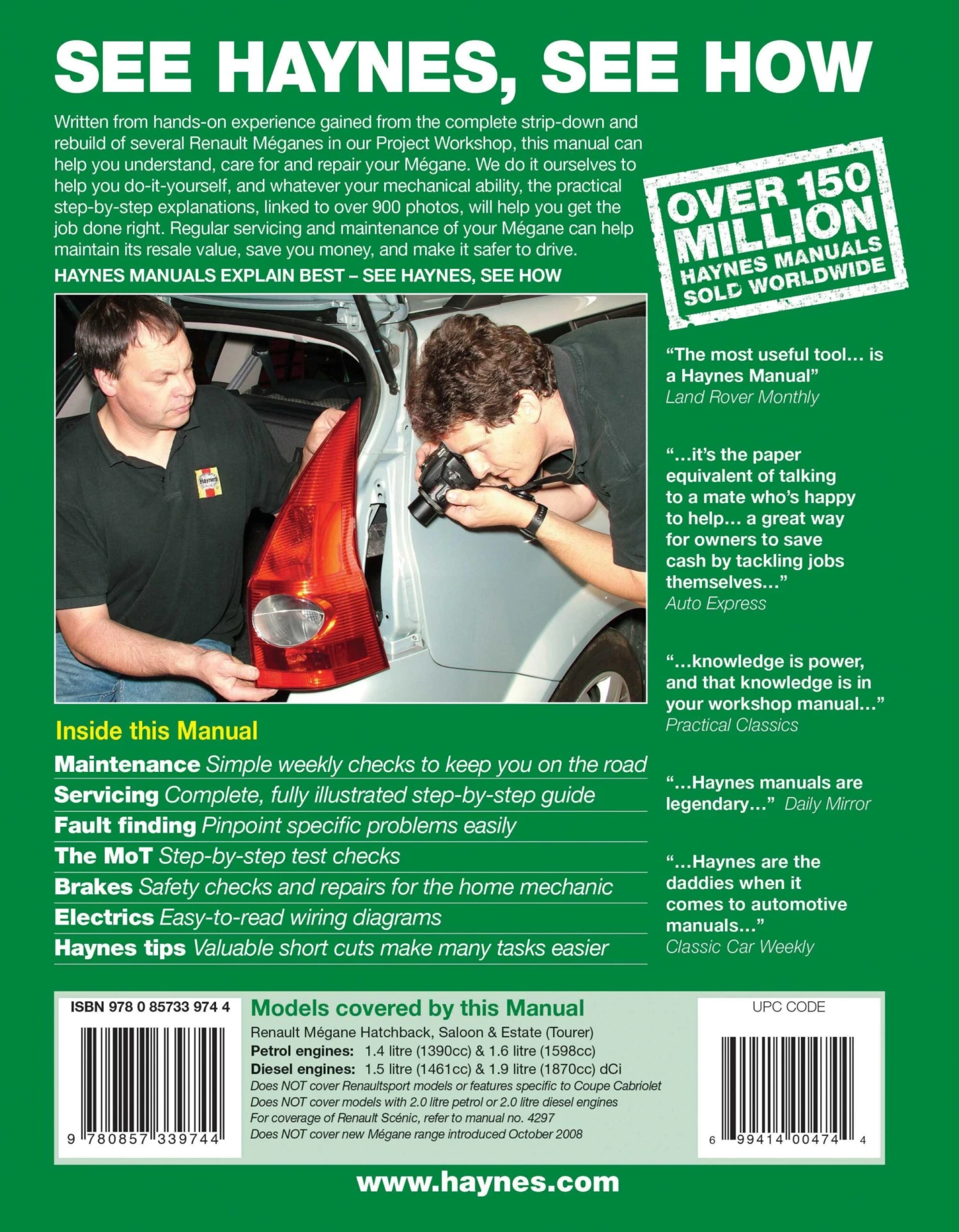 Haynes Renault Megane (02 - 08) Manual 4 Haynes Renault Megane (02 - 08) Manual - Image 2