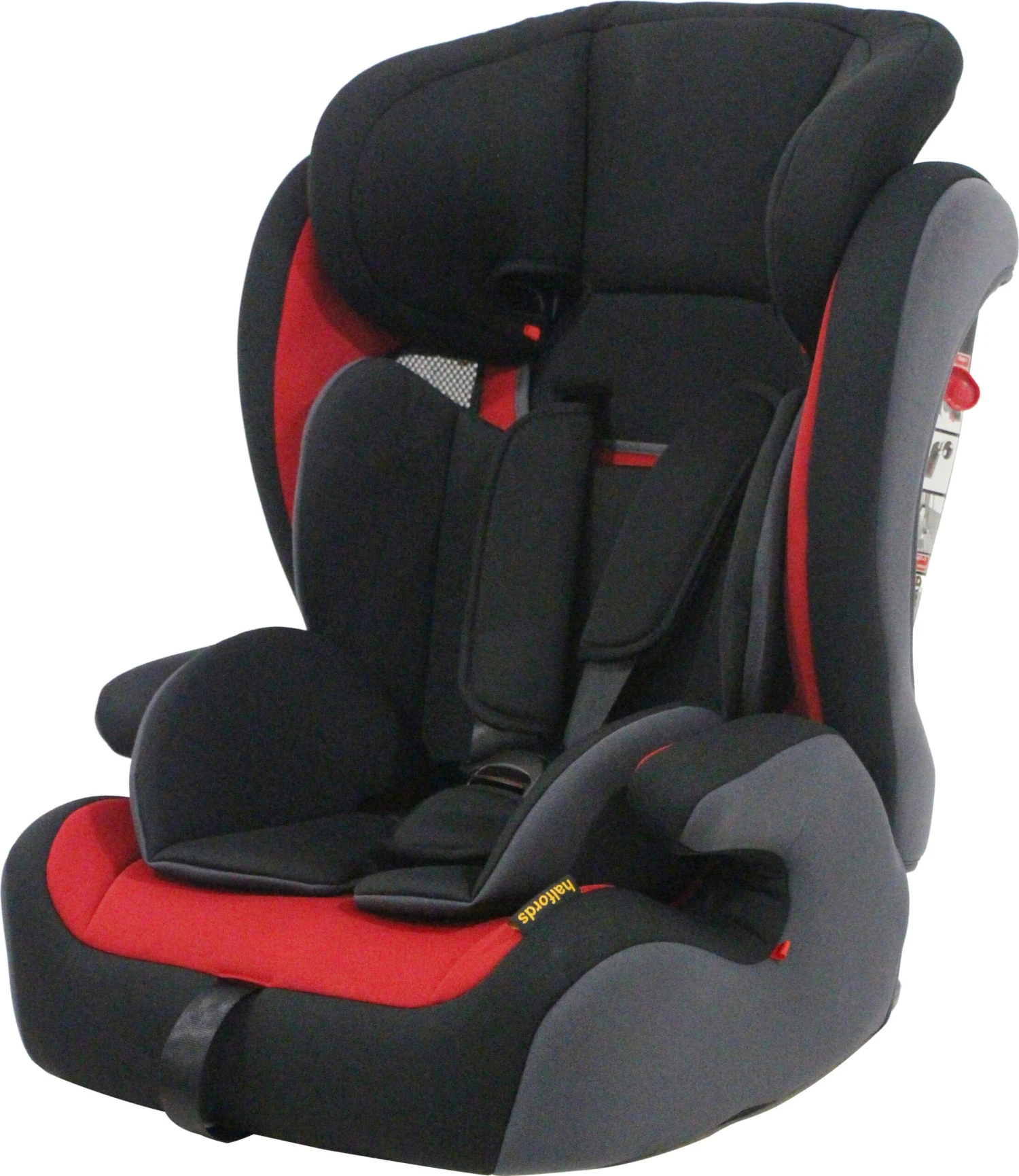 Halfords Group 1/2/3 Child Car Seat - Black, Red & Grey 4 Halfords Group 1/2/3 Child Car Seat - Black, Red & Grey - Image 2