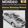 Haynes Ford Mondeo Petrol And Diesel (07 - 12) Manual -Auto Parts Store 320066