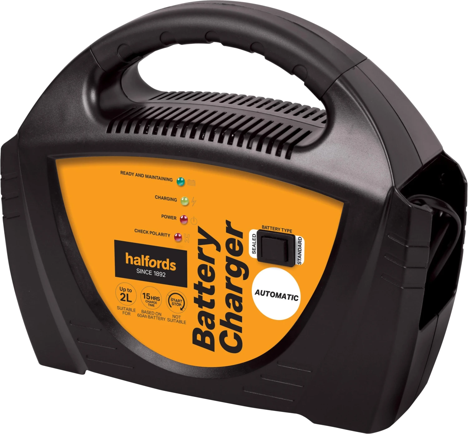 Halfords Automatic Battery Charger - Up To 2.0L 3 Halfords Automatic Battery Charger - Up To 2.0L