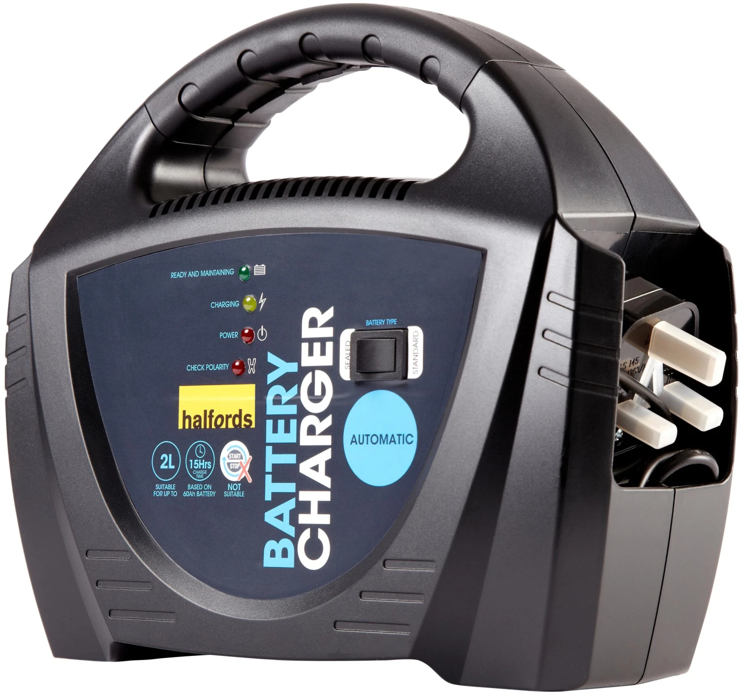 Halfords Automatic Battery Charger - Up To 2.0L 4 Halfords Automatic Battery Charger - Up To 2.0L - Image 2