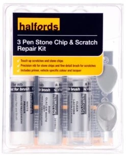 Halfords Audi Glacier White Metallic Scratch & Chip Repair Kit
