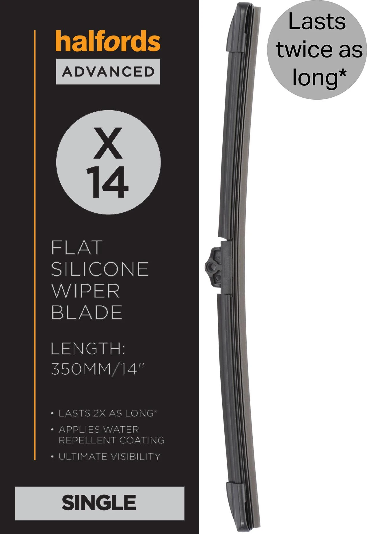 Halfords Advanced Silicone Wiper Blade X14" 3 Halfords Advanced Silicone Wiper Blade X14"