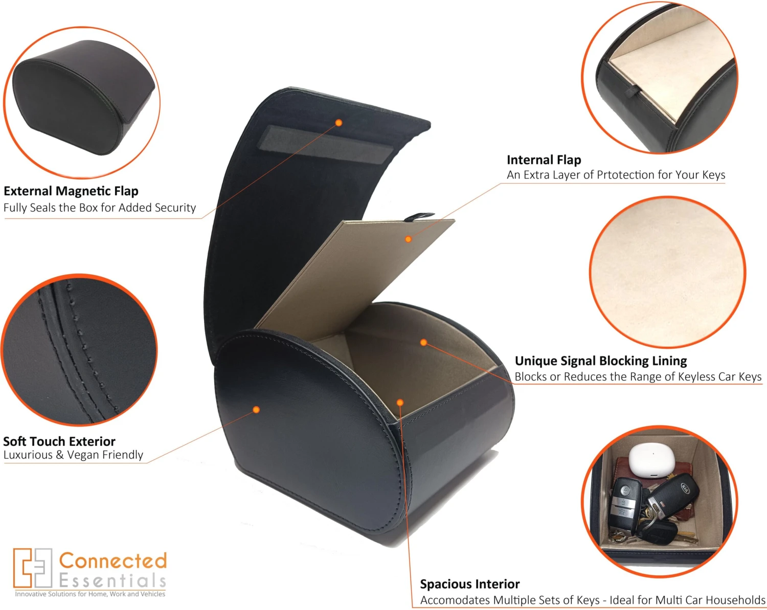 Connected Essentials RFID Signal Blocking Key Box 5 Connected Essentials RFID Signal Blocking Key Box - Image 3