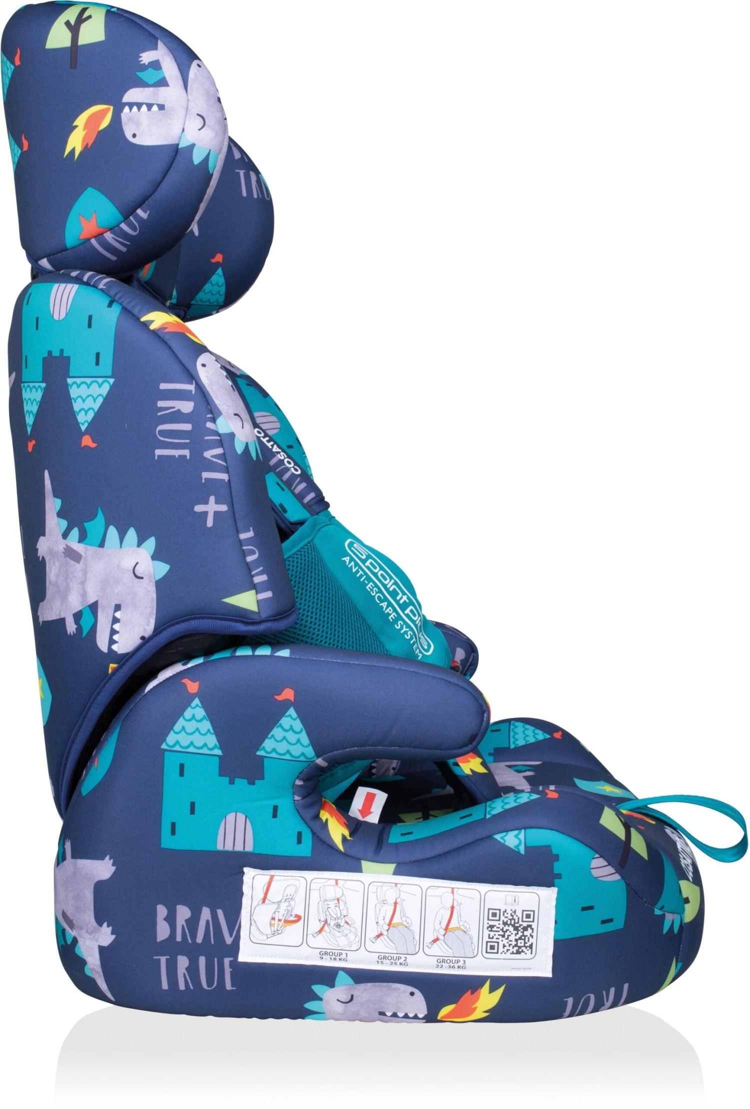 Cosatto Zoomi Group 123 Car Seat - Dragons Kingdom 6 Cosatto Zoomi Group 123 Car Seat - Dragons Kingdom - Image 4