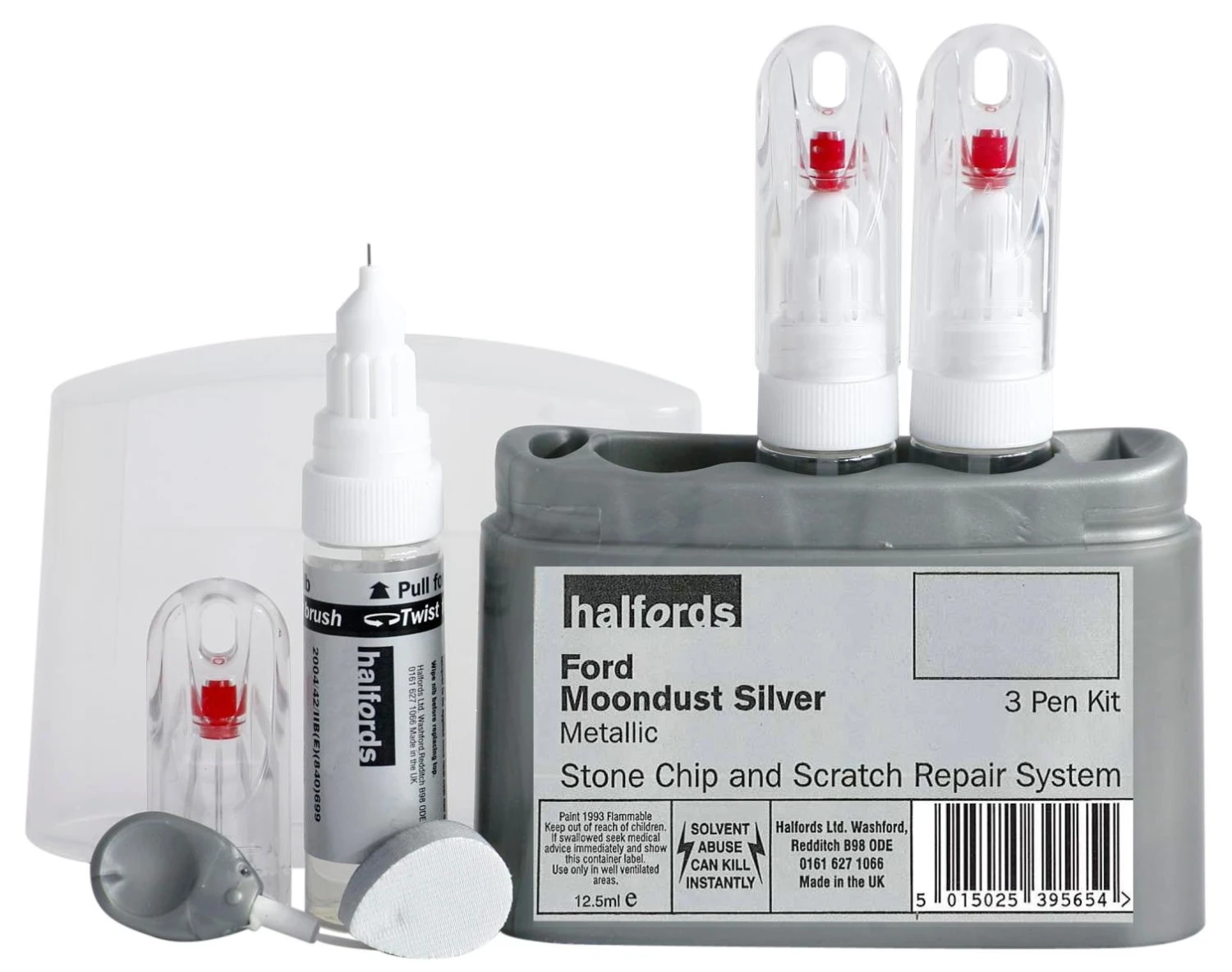 Halfords Ford Moondust Silver Scratch & Chip Repair Kit 3 Halfords Ford Moondust Silver Scratch & Chip Repair Kit