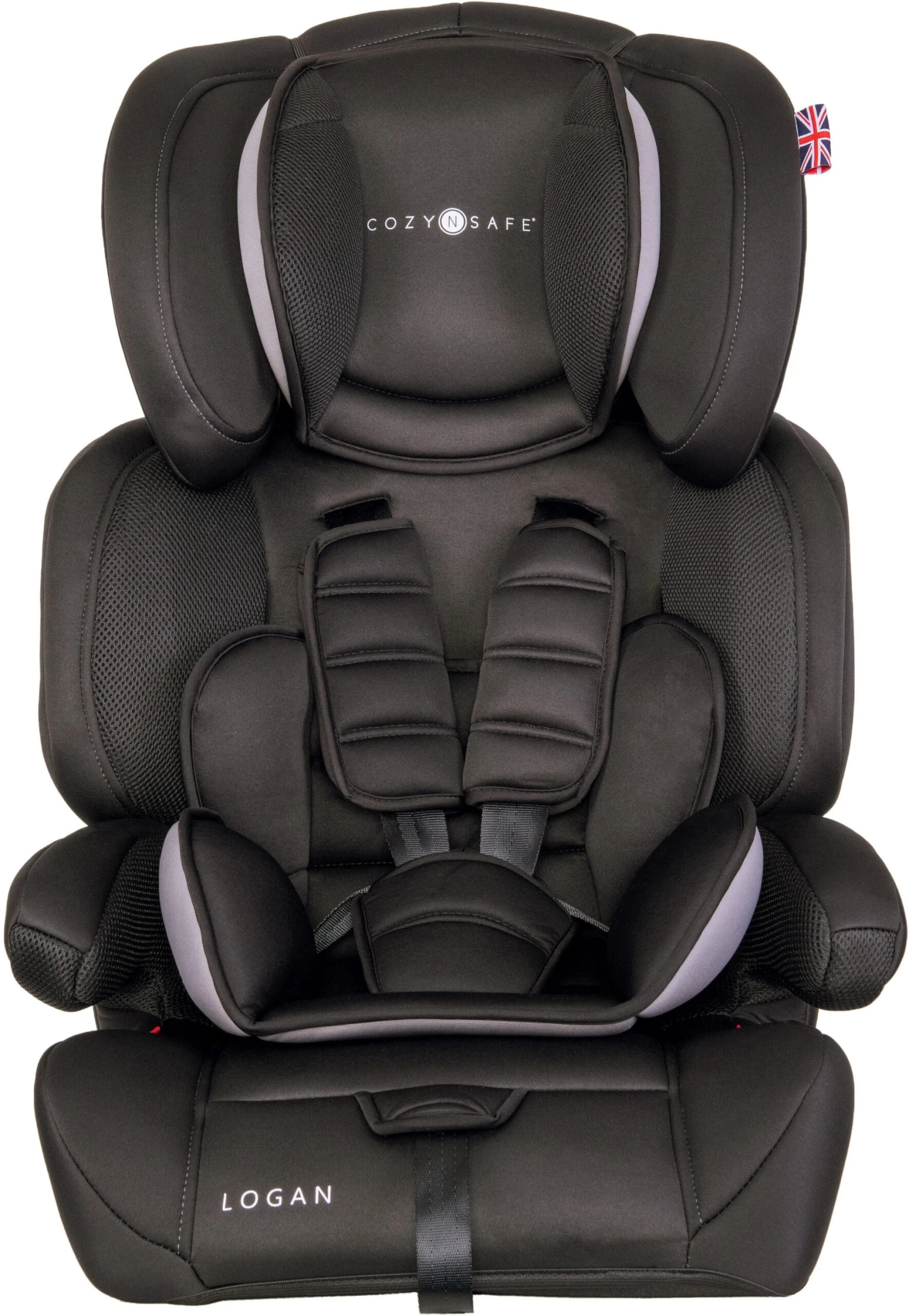 CozyNSafe Logan Group 1/2/3 Child Car Seat – Black/Grey 4 CozyNSafe Logan Group 1/2/3 Child Car Seat – Black/Grey - Image 2
