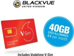 BlackVue DR750-2CH LTE 4G Cloud-Connected Front/Rear Dash Cam With 32GB MicroSD Card & Vodafone V-Sim -Auto Parts Store 444510c