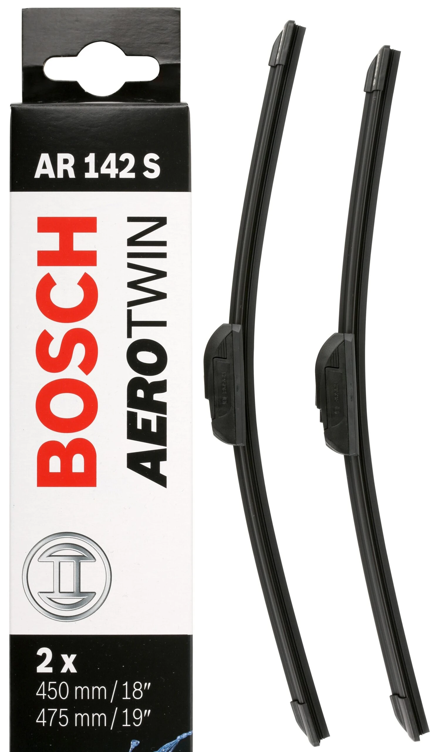 Bosch AR142S Wiper Blades - Front Pair