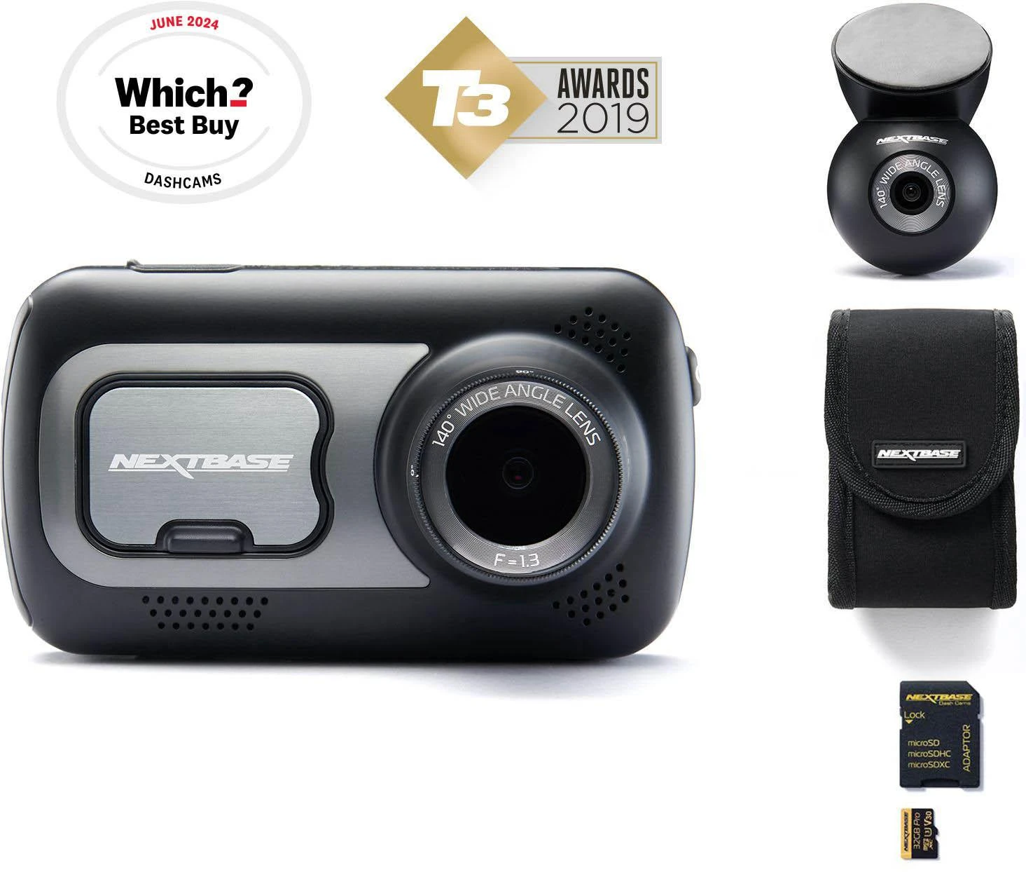 Nextbase 522GW Front & Rear Dash Cam Bundle 3 Nextbase 522GW Front & Rear Dash Cam Bundle