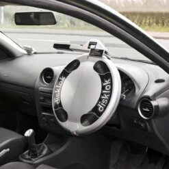 Disklok Steering Lock (Silver) Medium 14 Disklok Steering Lock (Silver) Medium -Auto Parts Store 451198e