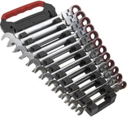 Sealey 12pc Flexi-Head Ratchet Combination Spanner Set