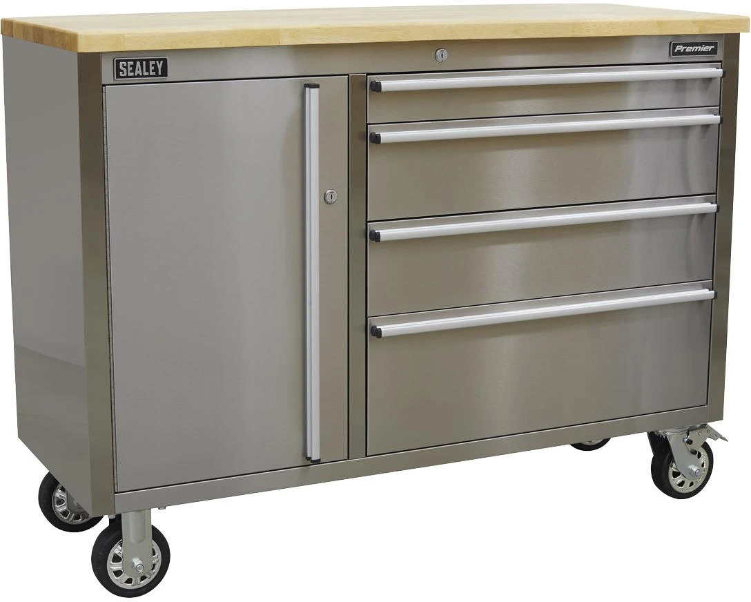 Sealey Mobile Tool Cabinet 4 Drawer 3 Sealey Mobile Tool Cabinet 4 Drawer