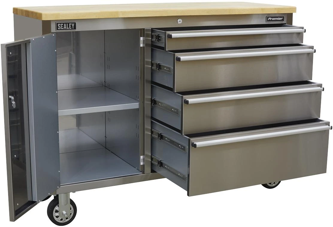 Sealey Mobile Tool Cabinet 4 Drawer 4 Sealey Mobile Tool Cabinet 4 Drawer - Image 2