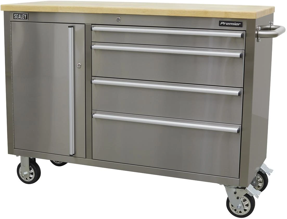 Sealey Mobile Tool Cabinet 4 Drawer 5 Sealey Mobile Tool Cabinet 4 Drawer - Image 3