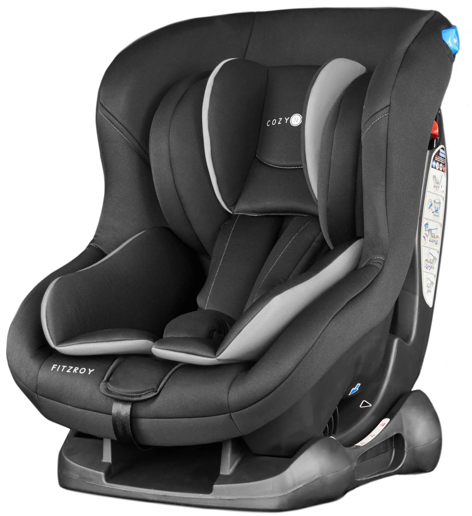 Cozy N Safe Fitzroy Group 0+/1 Child Car Seat – Black/Grey 3 Cozy N Safe Fitzroy Group 0+/1 Child Car Seat – Black/Grey
