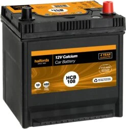 Halfords HB108/HCB108 Lead Acid 12V Car Battery 4 Year Guarantee