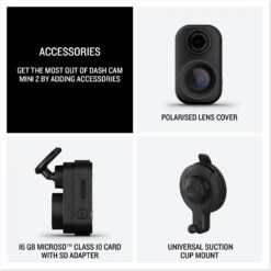 Garmin Dash Cam Mini 2 With 16GB Micro SD Card -Auto Parts Store 464206e