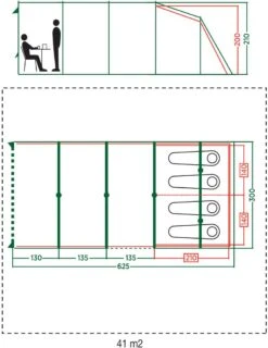Coleman Meadowood 4L BlackOut, 4 Person Tent -Auto Parts Store 464782h