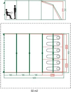 Coleman Meadowood 6L BlackOut, 6 Person Tent -Auto Parts Store 464790j