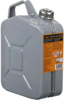 Halfords 5L Jerry Can With Screw Cap For Fuel - Grey