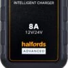 Halfords Smart Battery Charger 8A -Auto Parts Store 496254