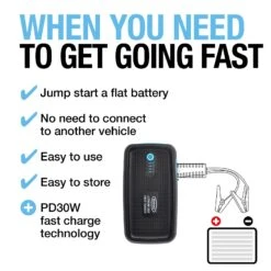 Ring Fast Charge Jump Starter - 9,000mAh 12 Ring Fast Charge Jump Starter - 9,000mAh -Auto Parts Store 496790b